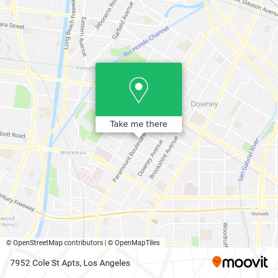 Mapa de 7952 Cole St Apts