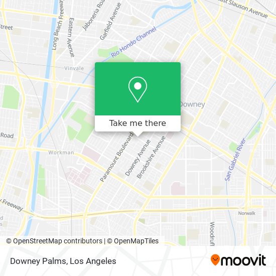 Downey Palms map