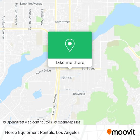 Norco Equipment Rentals map