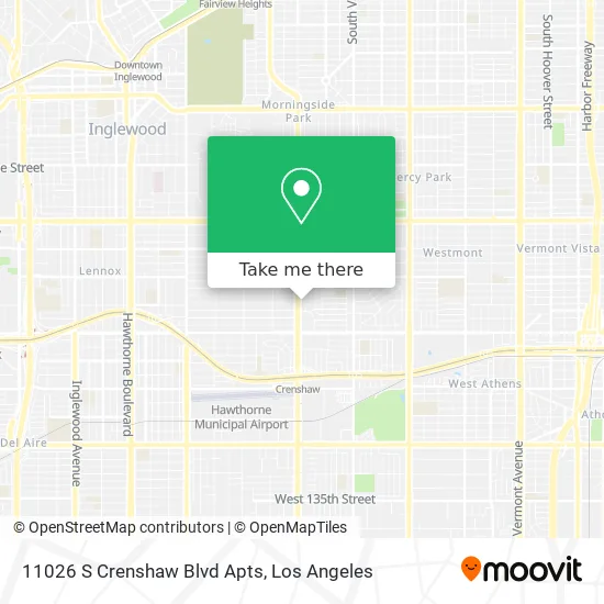 Mapa de 11026 S Crenshaw Blvd Apts