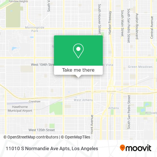 11010 S Normandie Ave Apts map