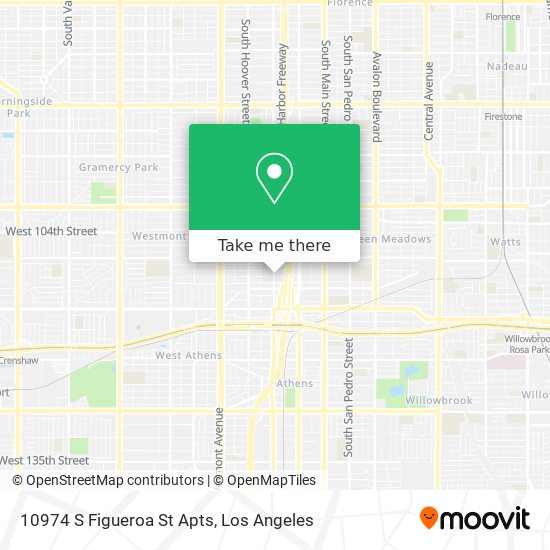 Mapa de 10974 S Figueroa St Apts