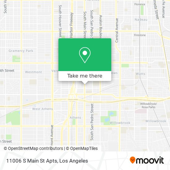 11006 S Main St Apts map