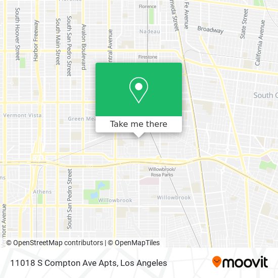11018 S Compton Ave Apts map