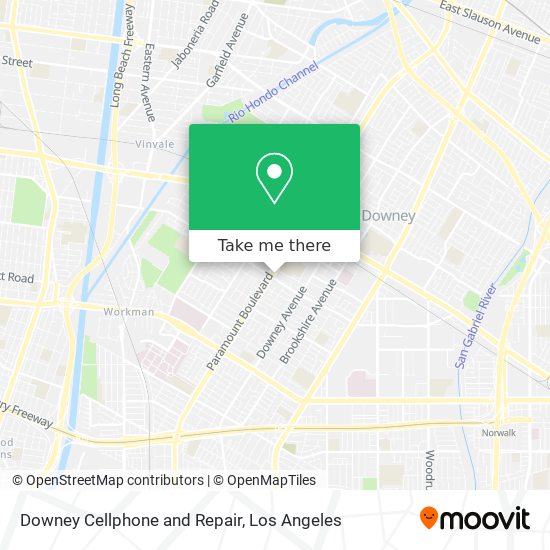 Downey Cellphone and Repair map