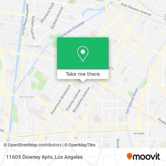 11605 Downey Apts map