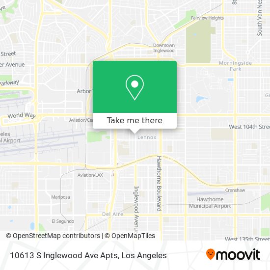 10613 S Inglewood Ave Apts map