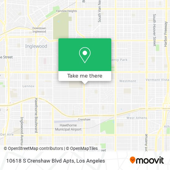 10618 S Crenshaw Blvd Apts map