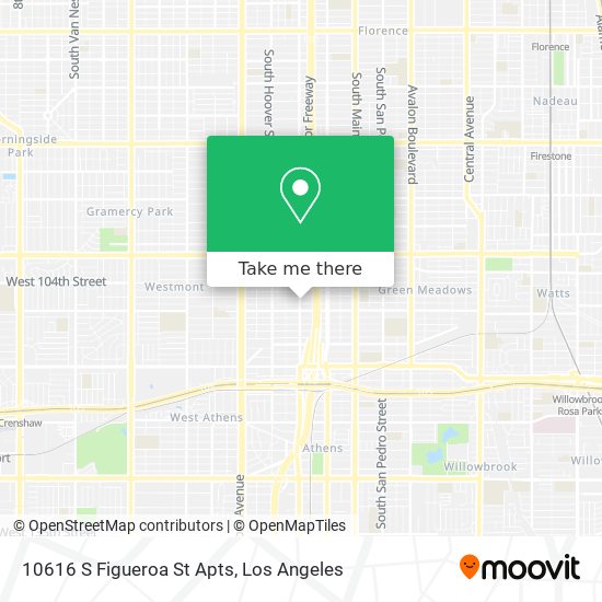 10616 S Figueroa St Apts map