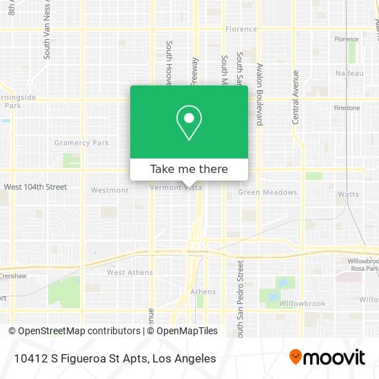 10412 S Figueroa St Apts map