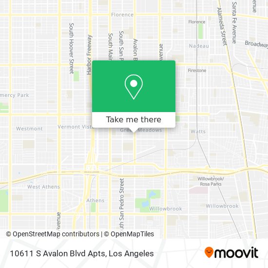 10611 S Avalon Blvd Apts map