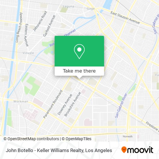 Mapa de John Botello - Keller Williams Realty