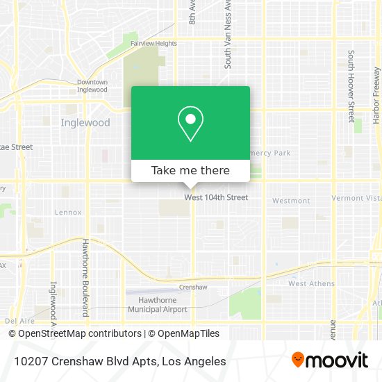 10207 Crenshaw Blvd Apts map