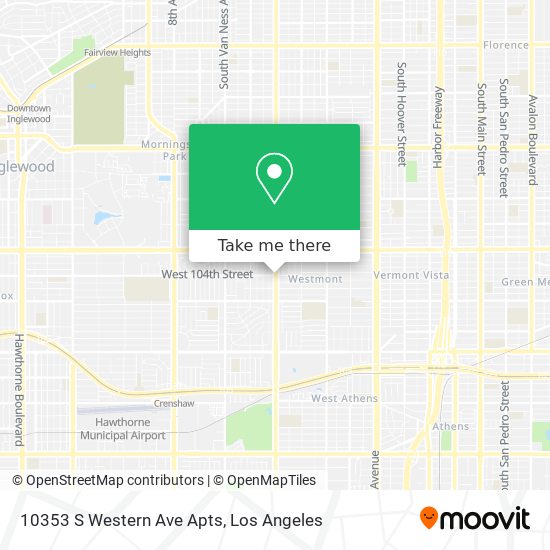 10353 S Western Ave Apts map