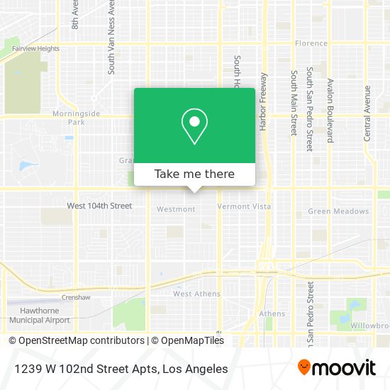 Mapa de 1239 W 102nd Street Apts