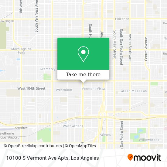 10100 S Vermont Ave Apts map