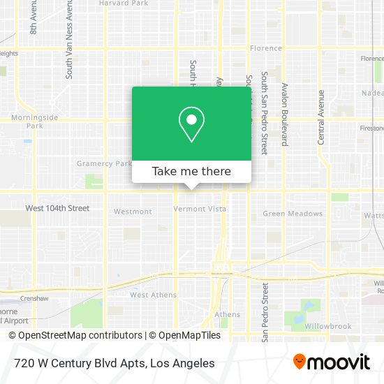 720 W Century Blvd Apts map