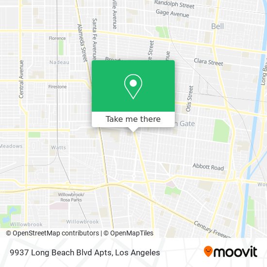 Mapa de 9937 Long Beach Blvd Apts