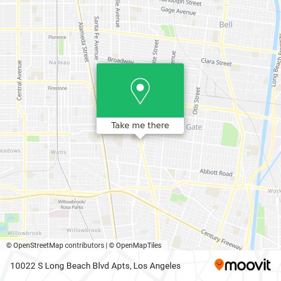 10022 S Long Beach Blvd Apts map