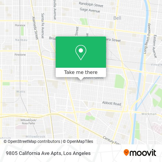 9805 California Ave Apts map