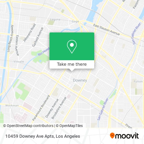 Mapa de 10459 Downey Ave Apts