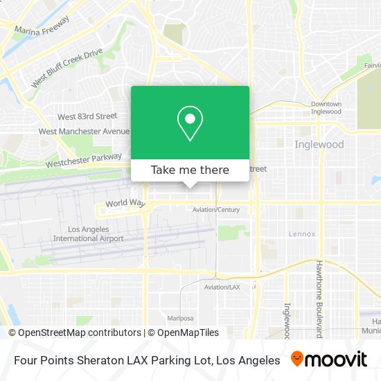 Mapa de Four Points Sheraton LAX Parking Lot