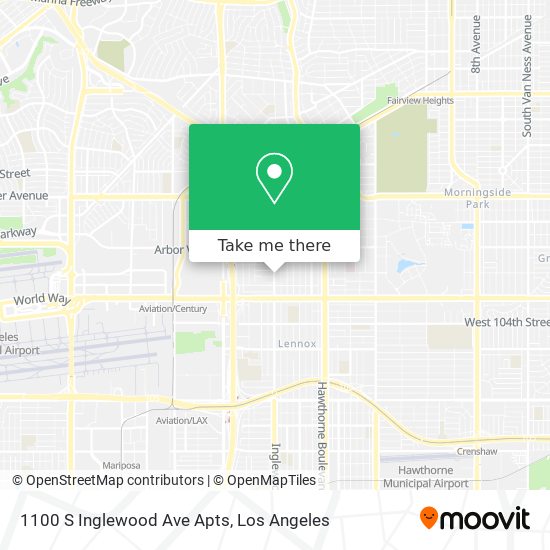 Mapa de 1100 S Inglewood Ave Apts