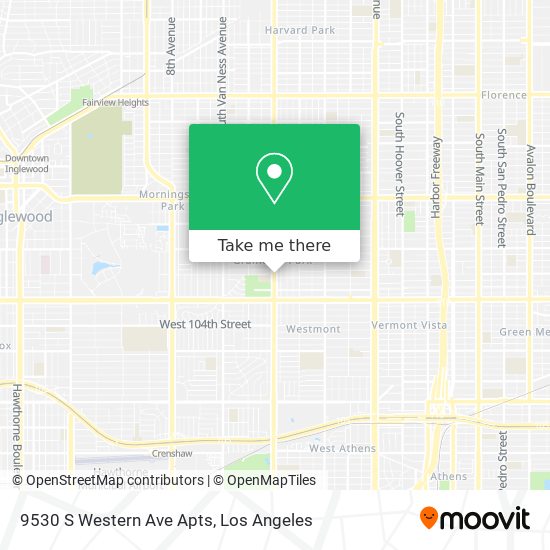 9530 S Western Ave Apts map