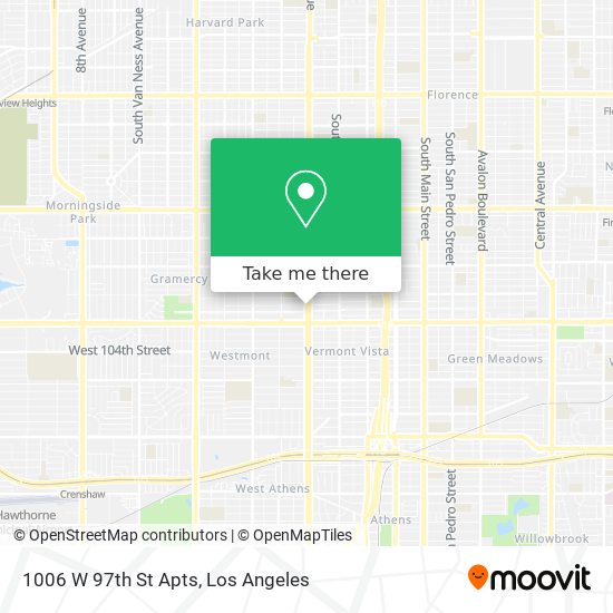 Mapa de 1006 W 97th St Apts