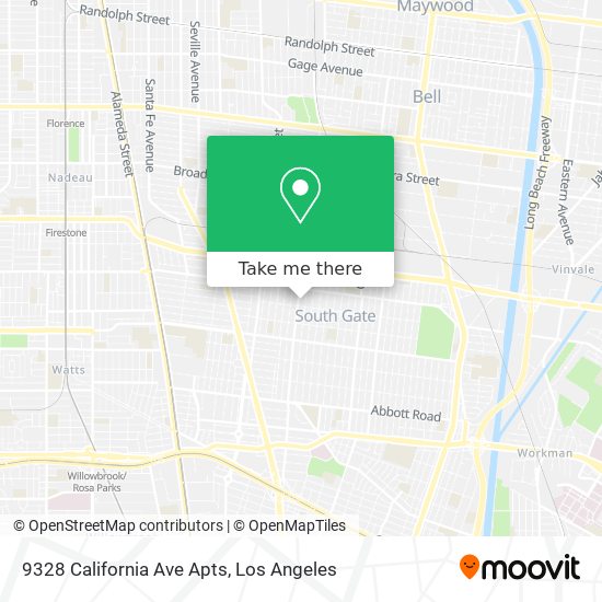 9328 California Ave Apts map