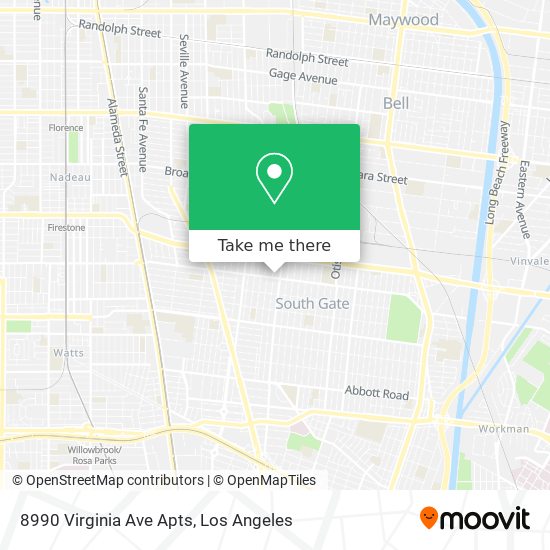 8990 Virginia Ave Apts map