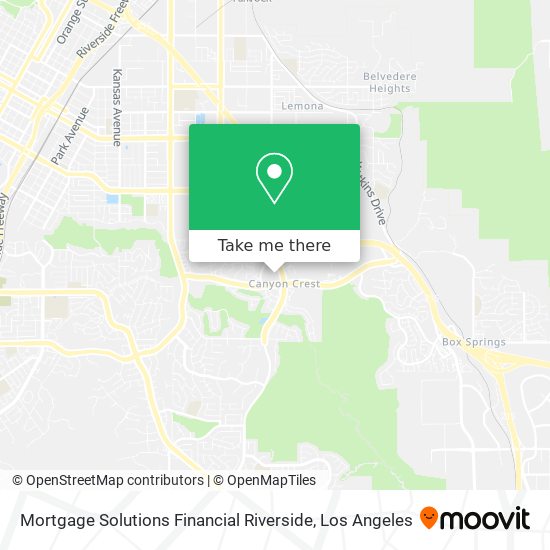 Mapa de Mortgage Solutions Financial Riverside