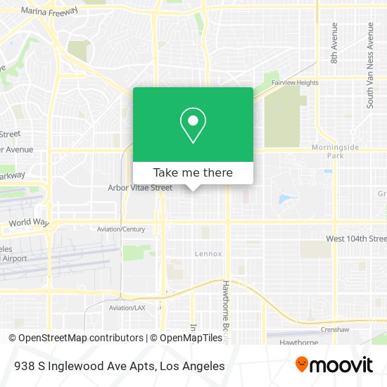 Mapa de 938 S Inglewood Ave Apts