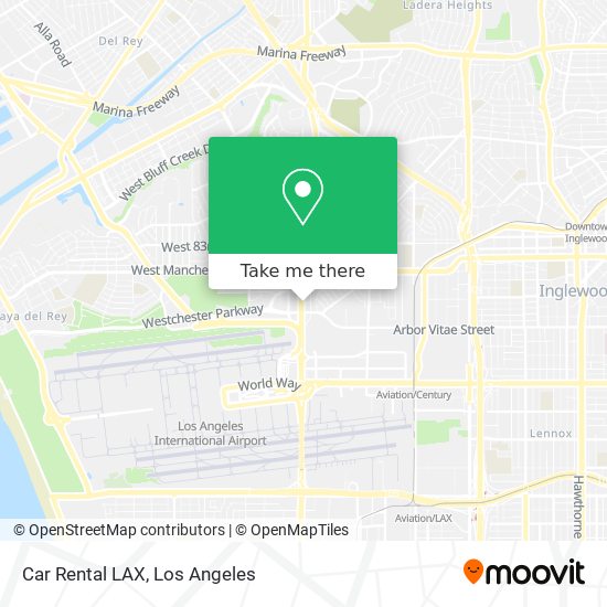 Mapa de Car Rental LAX