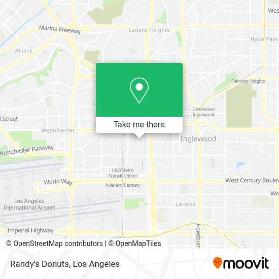 Randy's Donuts map
