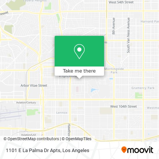 1101 E La Palma Dr Apts map