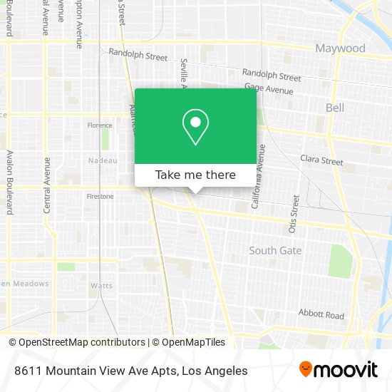 8611 Mountain View Ave Apts map