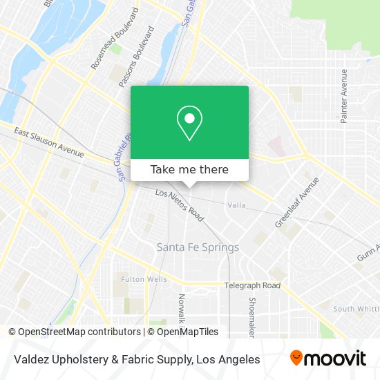 Valdez Upholstery & Fabric Supply map