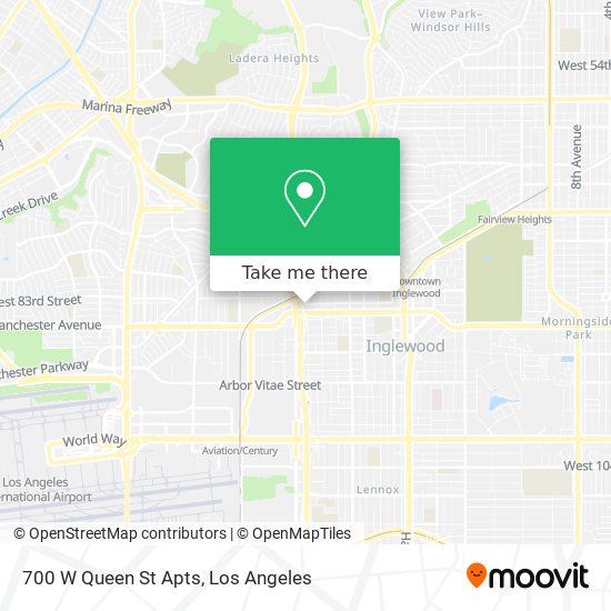 Mapa de 700 W Queen St Apts