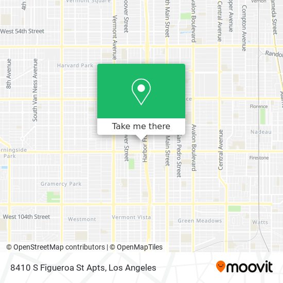 8410 S Figueroa St Apts map