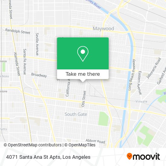 4071 Santa Ana St Apts map