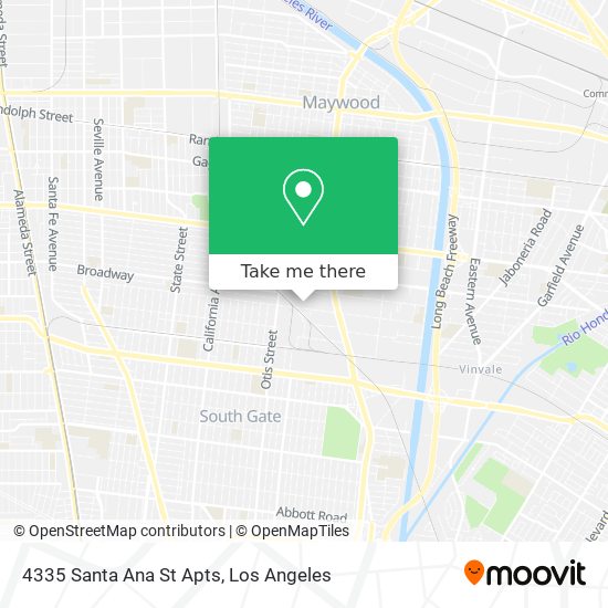 4335 Santa Ana St Apts map