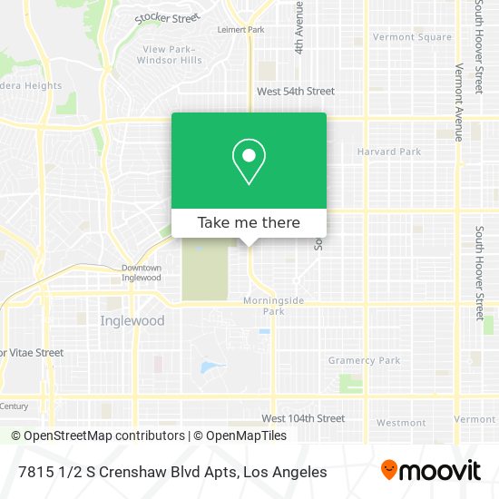 Mapa de 7815 1/2 S Crenshaw Blvd Apts