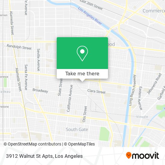 3912 Walnut St Apts map