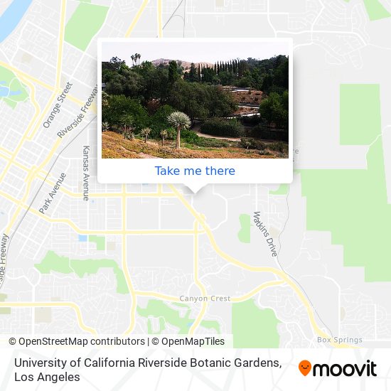 Mapa de University of California Riverside Botanic Gardens