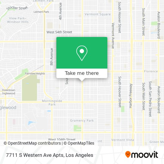 Mapa de 7711 S Western Ave Apts