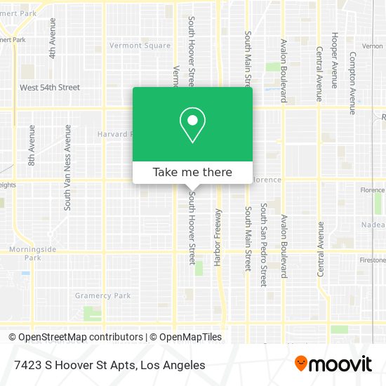 7423 S Hoover St Apts map