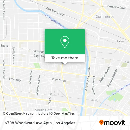 6708 Woodward Ave Apts map