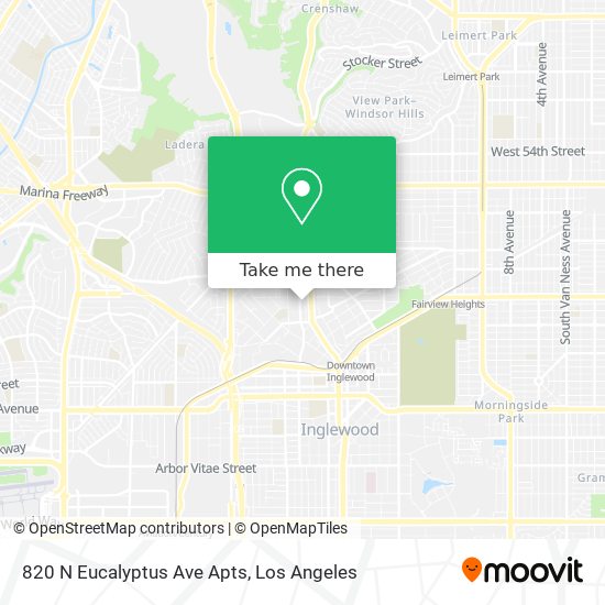 Mapa de 820 N Eucalyptus Ave Apts