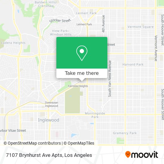 7107 Brynhurst Ave Apts map